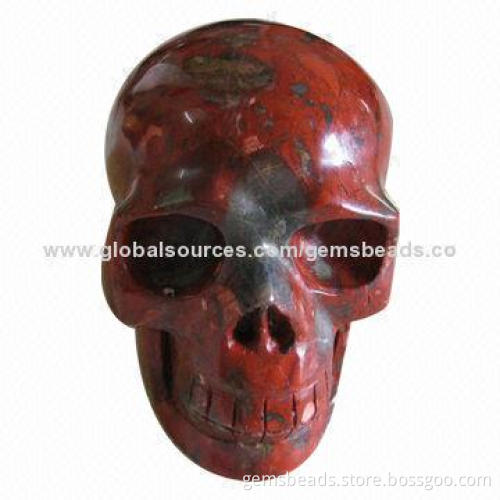 Gemstone Skull Carving, 3 to 8-inch Size, Customized Designs Accepted